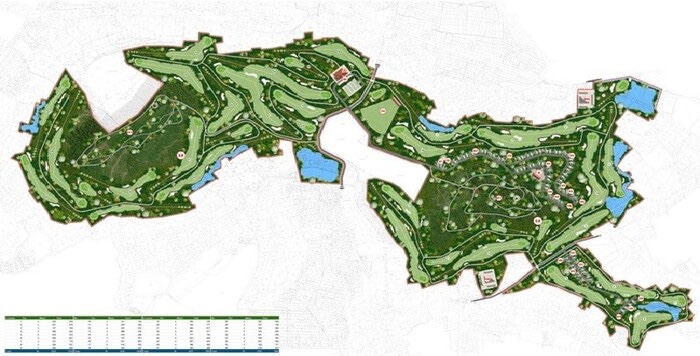 sân golf Bắc Giang - Bản đồ quy hoạch dự án sân golf Việt Yên tại Bắc Giang