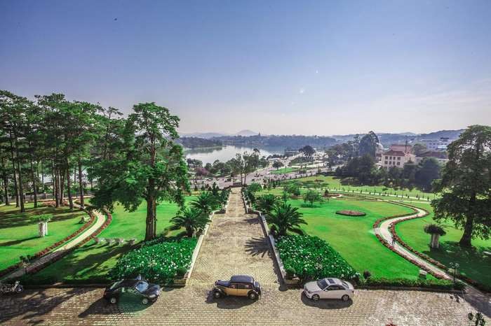 Khám phá Đà Lạt Palace Golf Club - Sân golf Đà Lạt Palace nhìn từ trên cao 