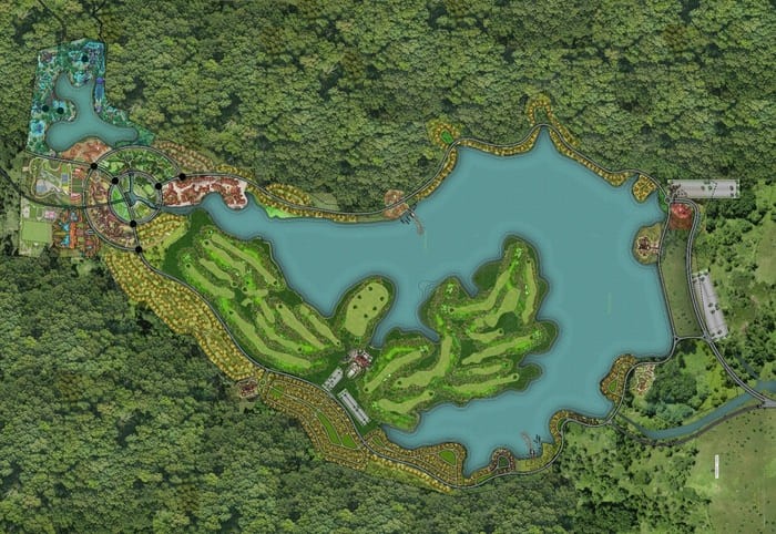 Sân golf Thanh Lanh sở hữu vị trí địa lý cực lý tưởng