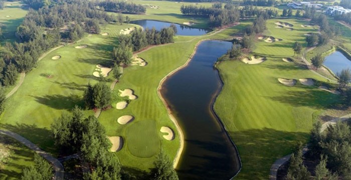 Sân Montgomerie Links Golf Club: Khung cảnh sân golf từ trên cao
