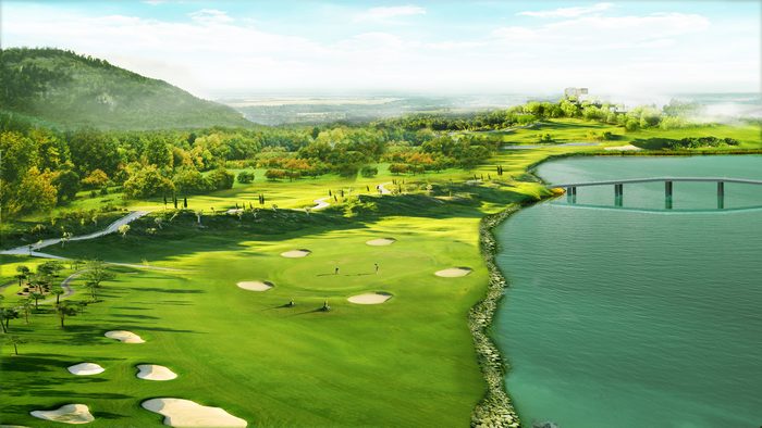 tour du lịch golf Bắc Giang - Đường golf theo hình xoắn ốc