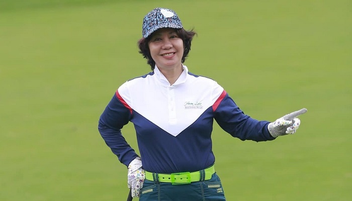 Bà Nguyễn Thị Thu Hà - chủ tịch câu lạc bộ golf Queen Club