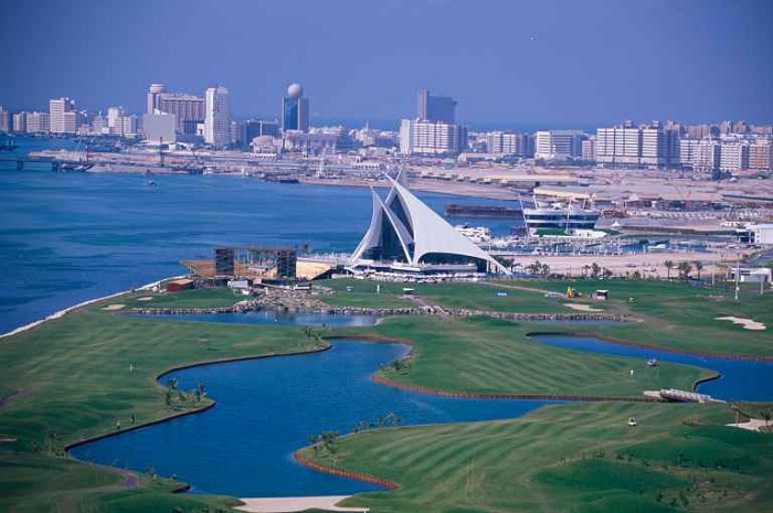 Sân Dubai Creek Golf & Yacht Club  - một trong những sân golf đẹp nhất Dubai