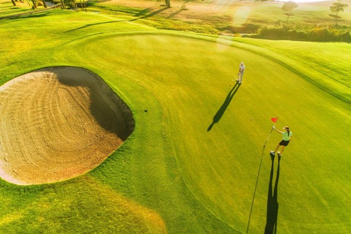 sân golf lớn nhất thế giới nhìn từ trên cao