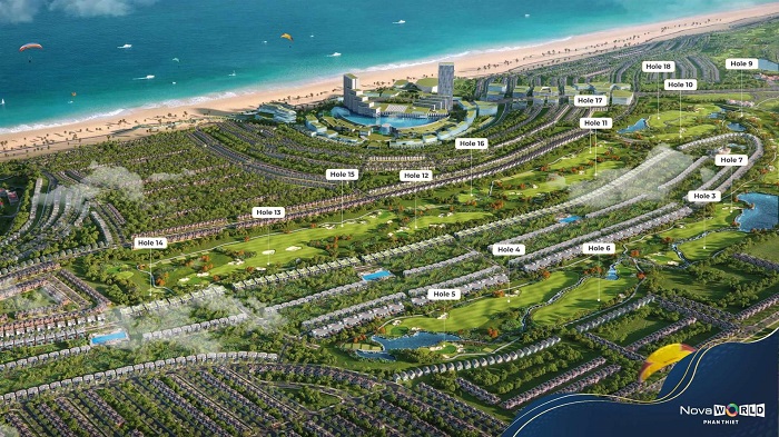 Toàn cảnh dự án sân golf PGA Novaworld Phan Thiết