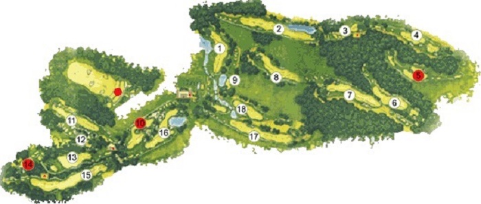 Tổng thể sân golf Taman Dayu Indonesia