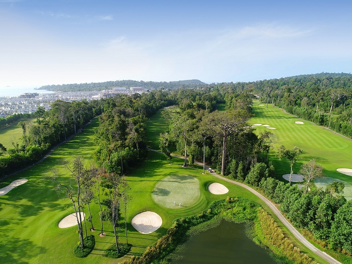 Sân golf Vũng Tàu Paradise nhìn từ trên cao