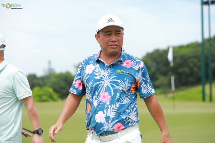 Golfer Hà Ngọc Hoàng Lộc tại giải. Ảnh: Golfnews
