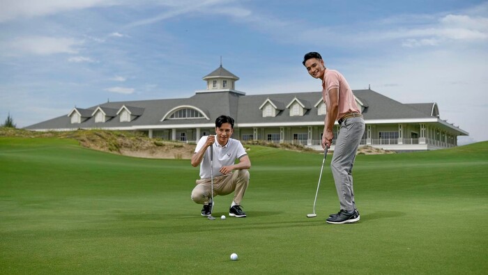sân tập golf ở Quảng Nam mang đến trải nghiệm sân golf links 18 lỗ tuyệt vời 