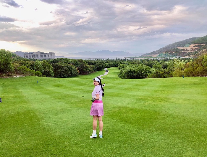 Check in tại sân golf Vinpearl Nha Trang