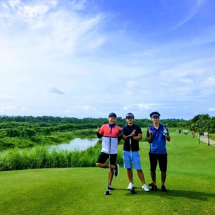 check-in sân golf Bình Dương
