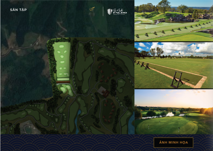 Thiết kế sân golf 18 hố tiêu chuẩn và 9 hố học viện