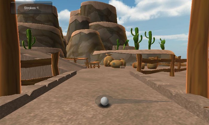 trò chơi đánh golf Desert Golfing